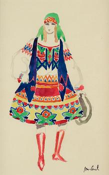 John Jon-And, watercolour, stamped signature.