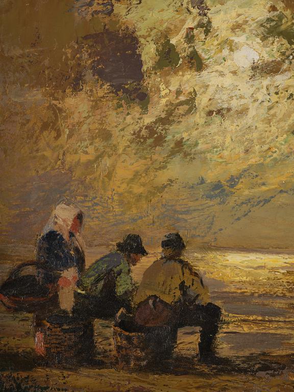 Louis Douzette, Coastal landscape.