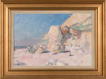 Alfred Bergström, öljy kankaalle, signeerattu.