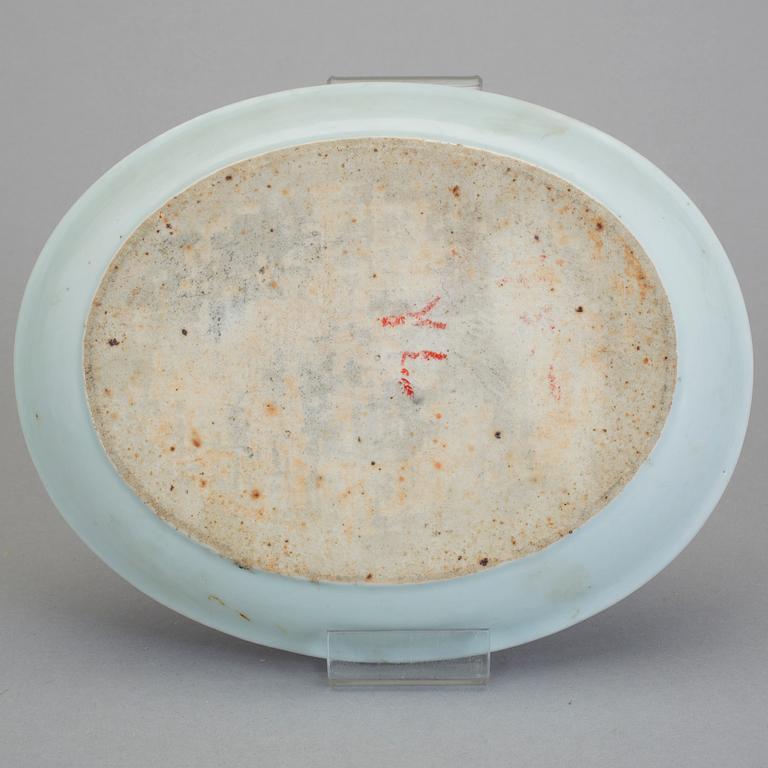 FAT, 3 stycken, porslin, Kina, 1800-tal.