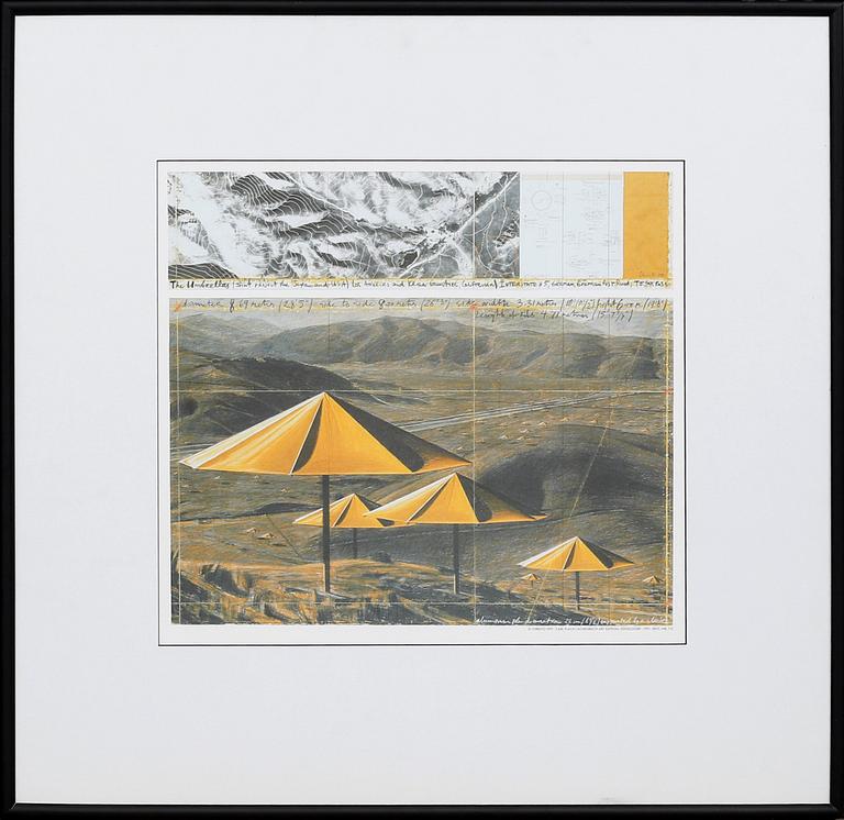 CHRISTO & JEANNE-CLAUDE, "The Umbrellas", offset print.