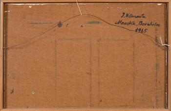 Juhan Nömmik, olja på pannå, signerad och daterad -65.