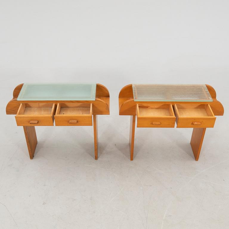 Bedside Tables, a Pair, Swedish Modern, 1940s.