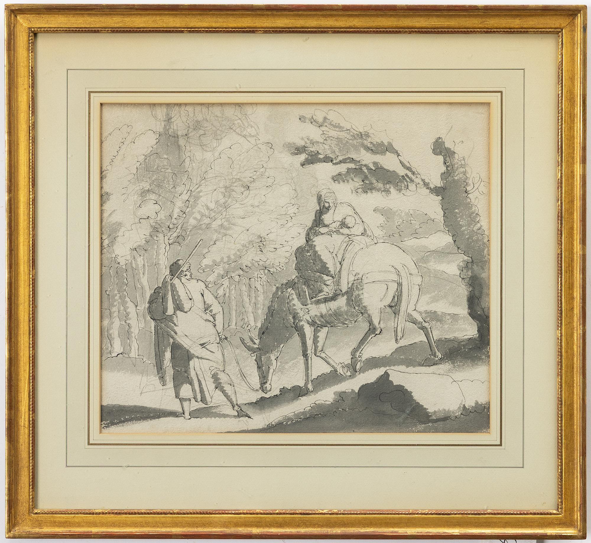 Louis Masreliez, attributed to, The Flight into Egypt.