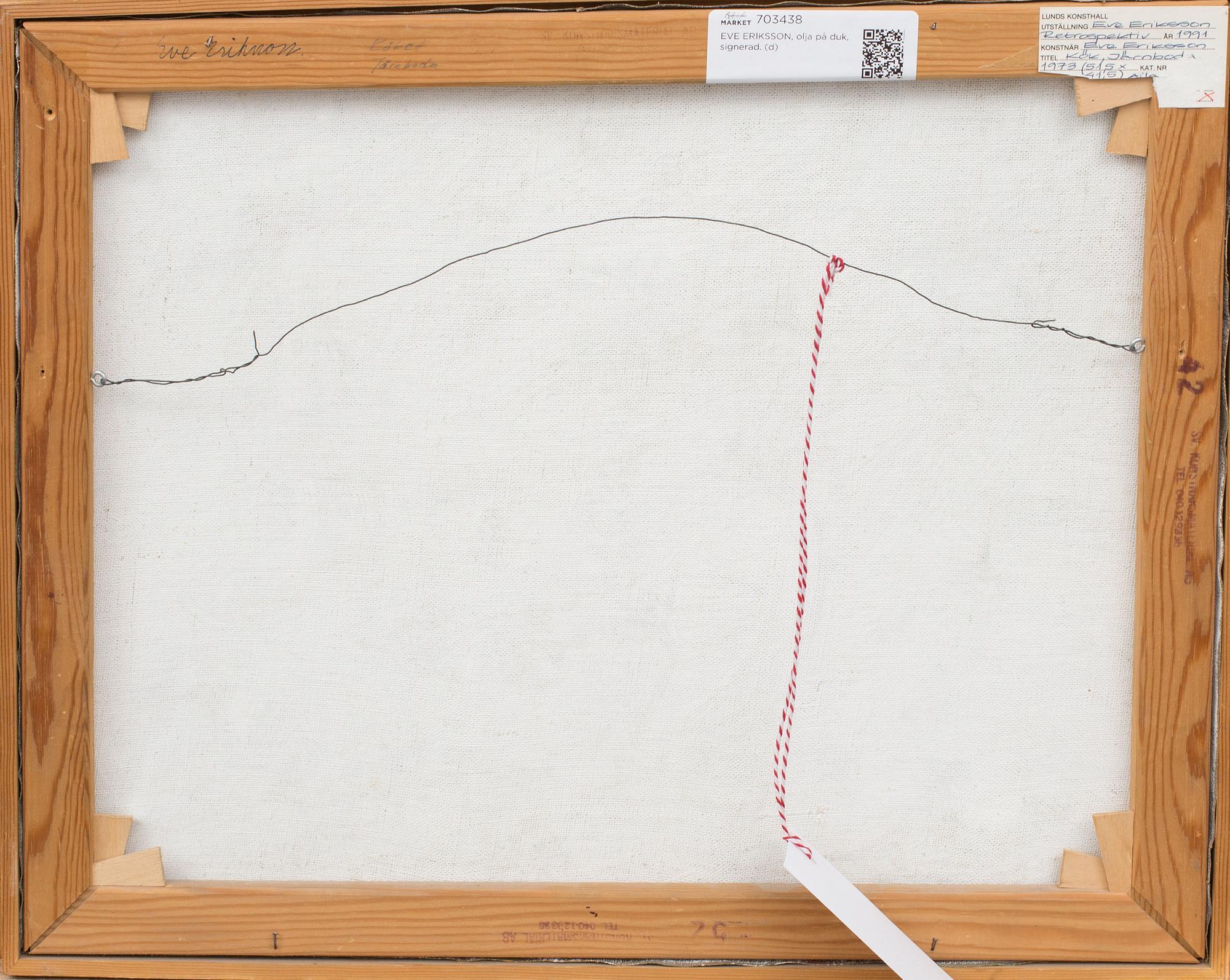 EVE ERIKSSON, olja på duk, signerad.