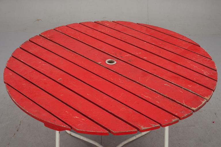 TRÄDGÅRDSGRUPP, 5 delar. Möjligen Grythyttan. 1900-tal.