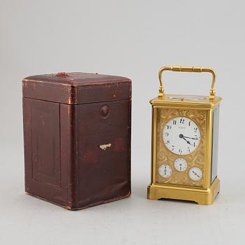A Linderoth carriage clock, Stockholm, early 20th Century.