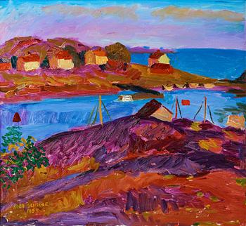 565. Inge Schiöler, "Houses and boats, Koster".