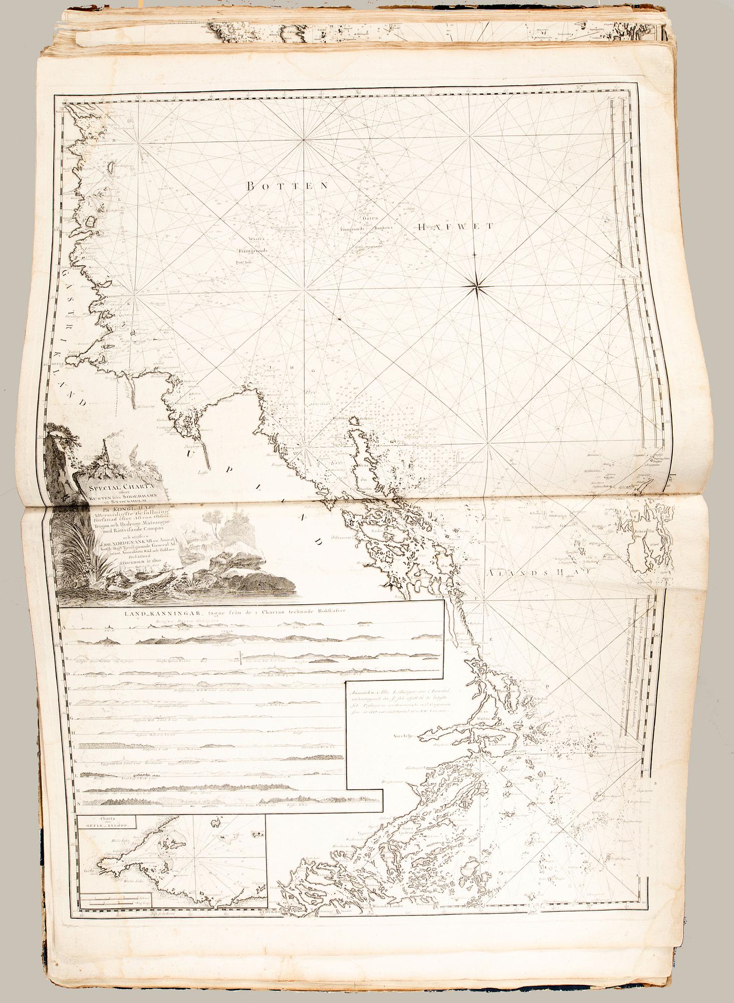 Gustaf af Klint, book, "Sweden's Maritime Atlas", 1797-1815.
