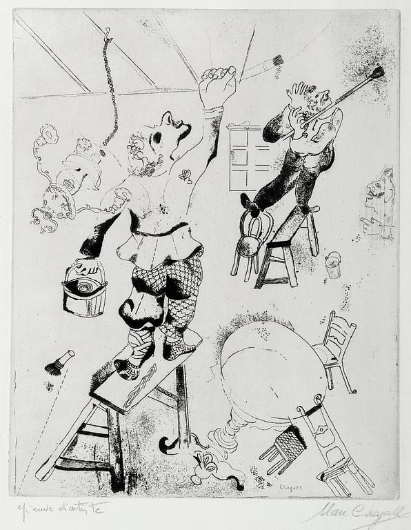 Marc Chagall, "LES PEINTRES".