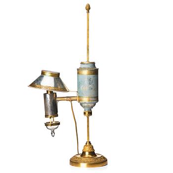 A French oil lamp, first half of the 19th century.