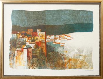 SUNOL ALVAR, färglitografi, signerad och numrerad XXII/LXXV.