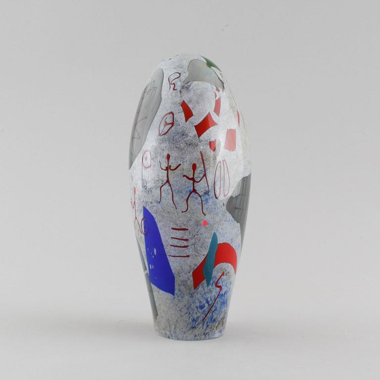 JAN-ERIK RITZMAN, a glass object, signed.