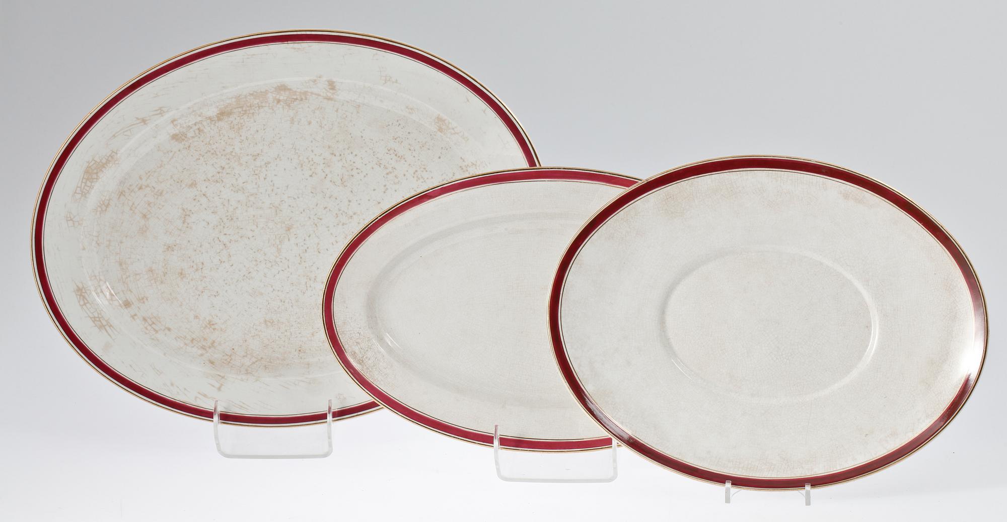 MATSERVIS, 91 delar, flintgods, Rörstrand, sekelskiftet 1800/1900-tal.