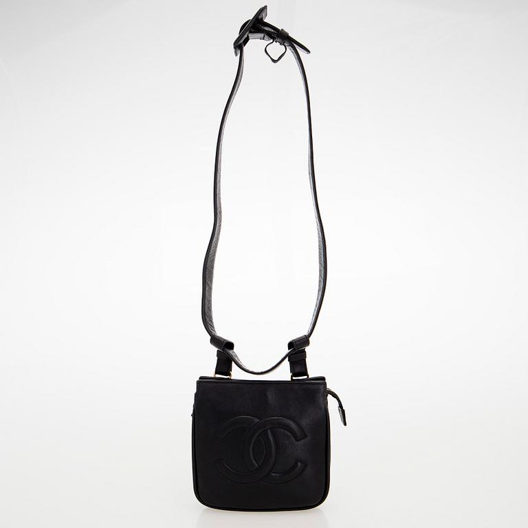 Chanel, a leather belt bag, 1989-1991.