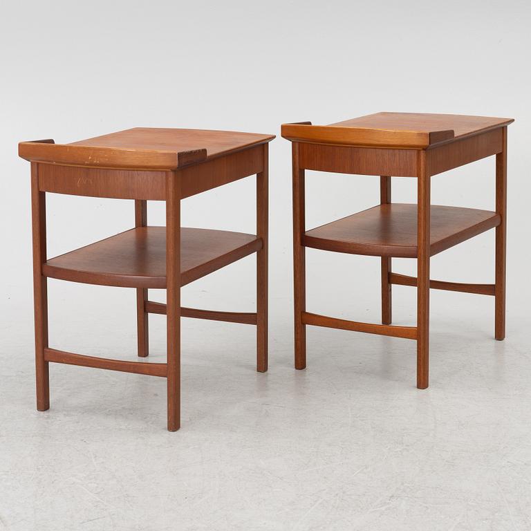 Carl Malmsten, sängbord, ett par, "Birgitta", Bodafors, 1961.