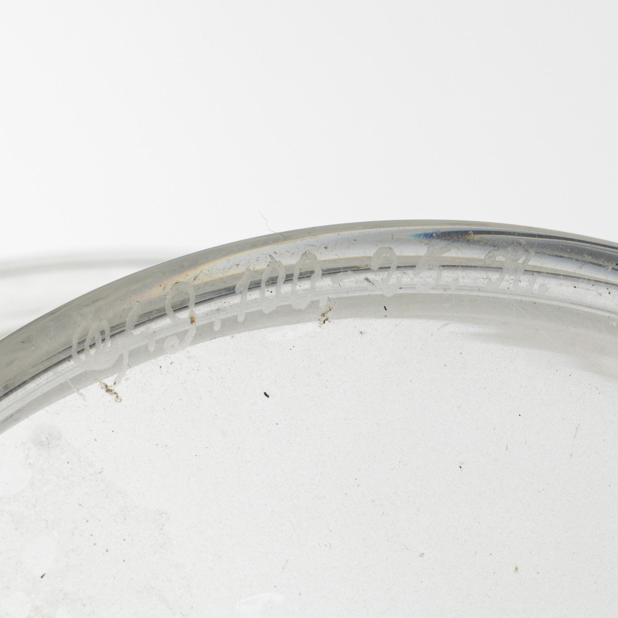 Simon Gate, skål, "Molnet", Orrefors,