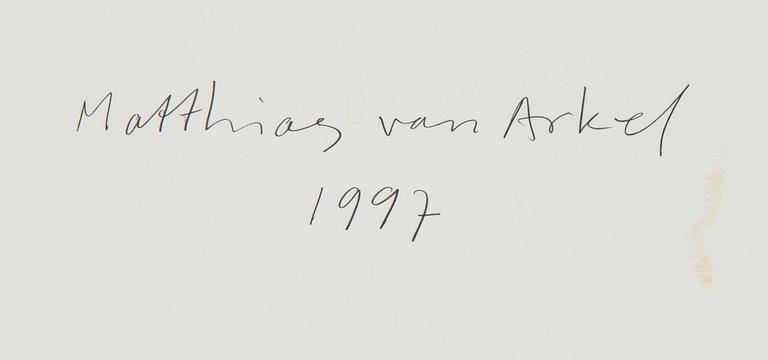 Matthias van Arkel, oil on canvas/panel, signed and dated 1997 verso.