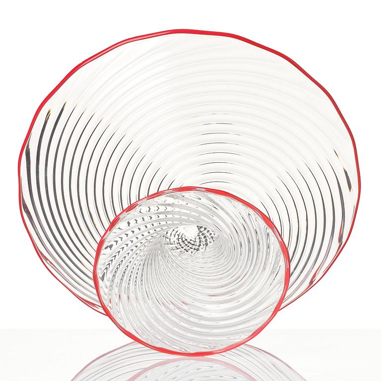 Dante Marioni, skål på fot, glas, Seattle 1995.