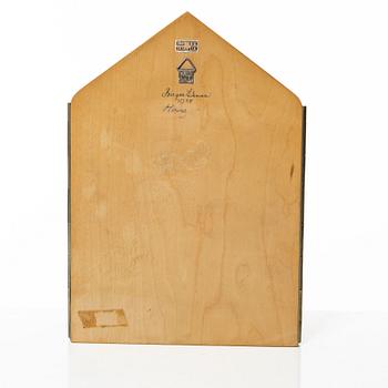 Birger Ekman, wall-mounted plaque, Mjölby Intarsia, Sweden, 1938.