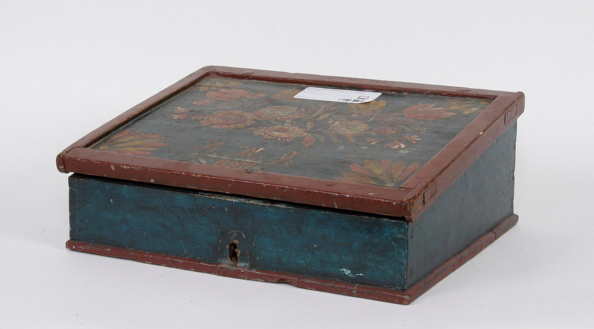 SKRIVSCHATULL, allmoge, dat 1827.