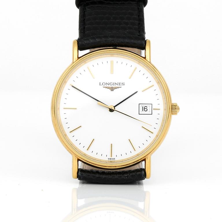 ARMBANDSUR, herr, stål och förgyllt stål, Longines.