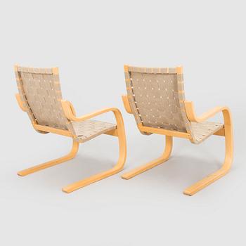 Alvar Aalto, Fåtöljer ett par, modell 406 för Artek 1970-tal.