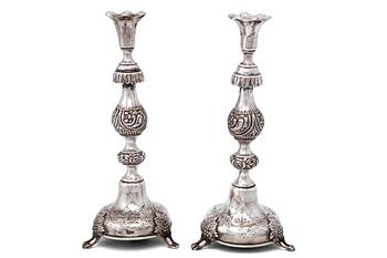 342. CANDLESTICKS A PAIR.