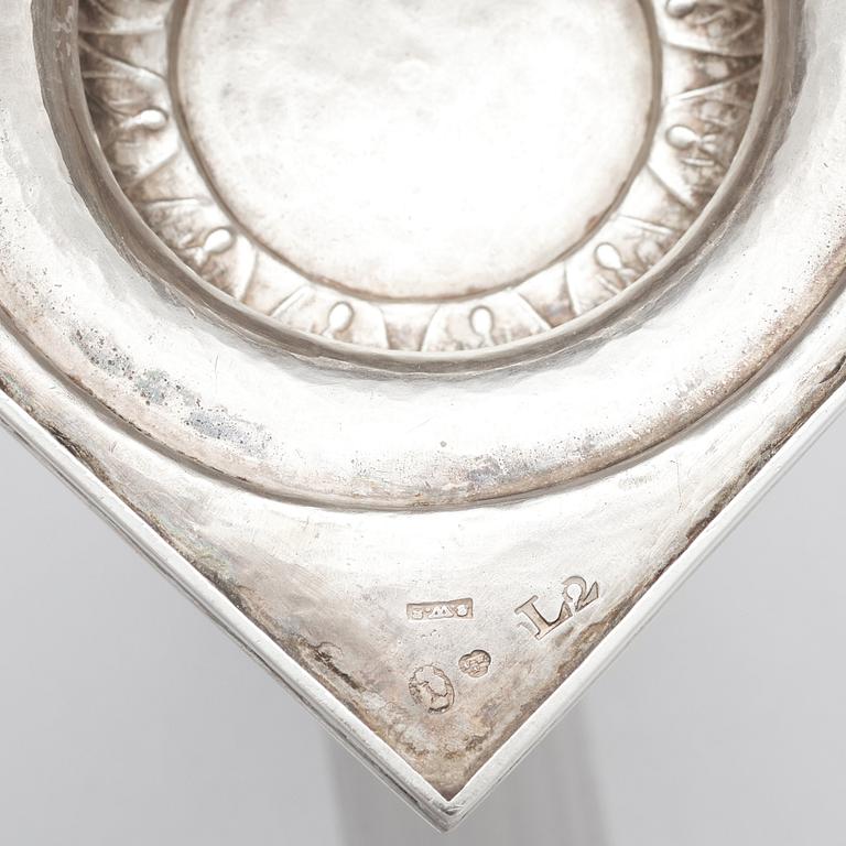 Stephan Westerstråhle, ljusstakar, ett par, silver, Stockholm 1793. Gustavianska.