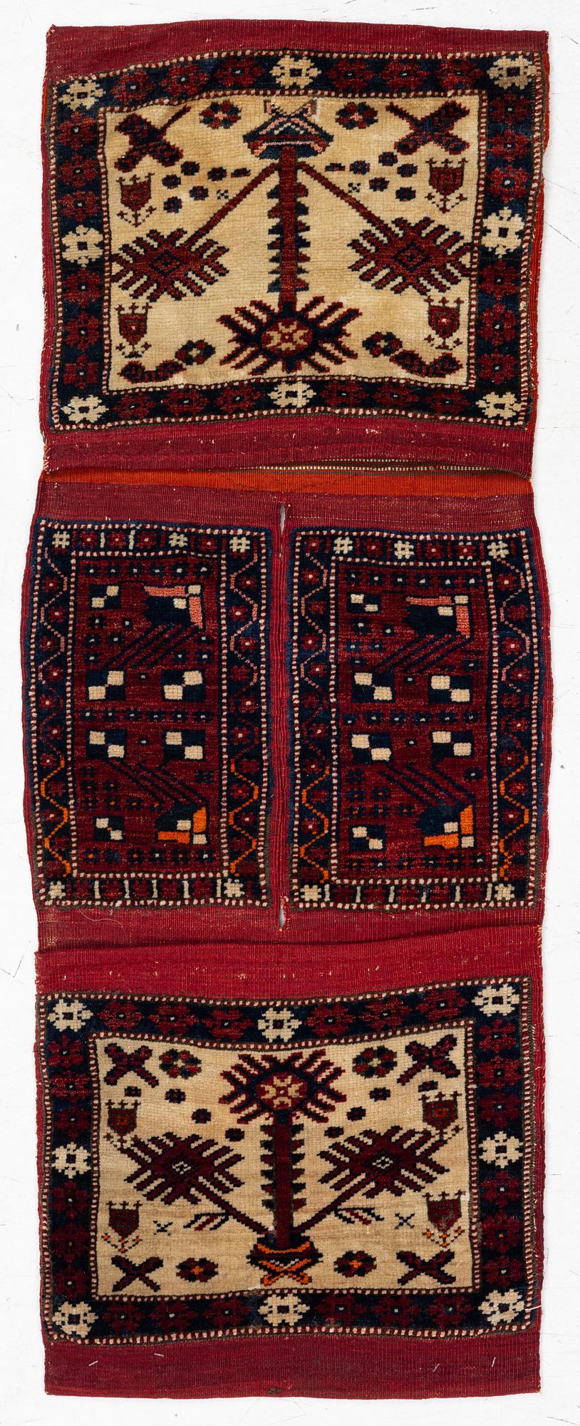 A semi-antique saddlebag, Soma/Bergama area, Western Anatolia, c. 124 x 46 cm.