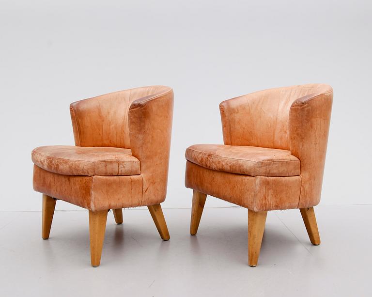 FÅTÖLJER, 1 par, IT Interiörtorget, 1900-talets andra hälft.