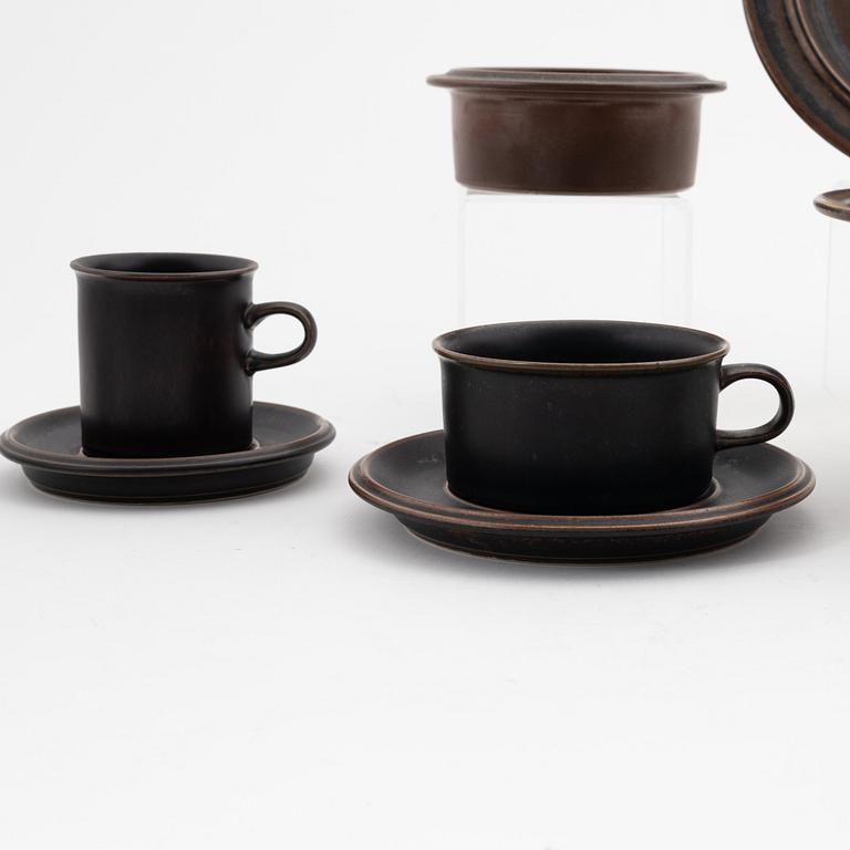 Ulla Procopé, a 42 piece stoneware service, 'Ruska', Arabia.