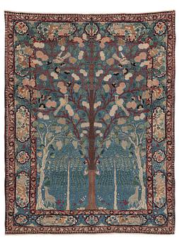 396. An antique Kashan 'Mohtasham' rug, Central Persia (Iran), c. 183 x 139 cm.