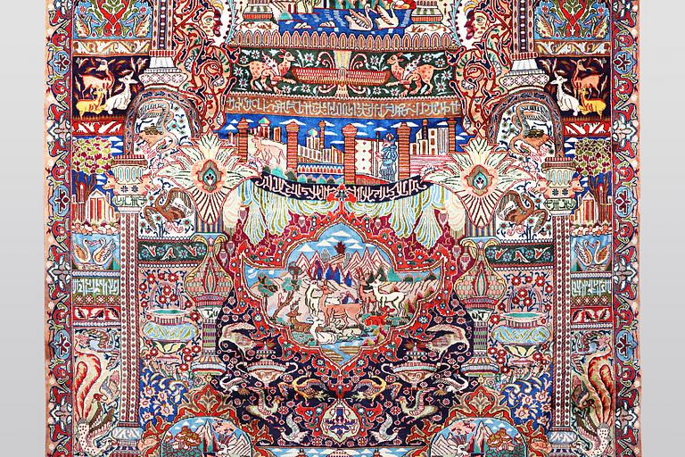 A carpet, Kashmar, ca 390 x 300 cm.