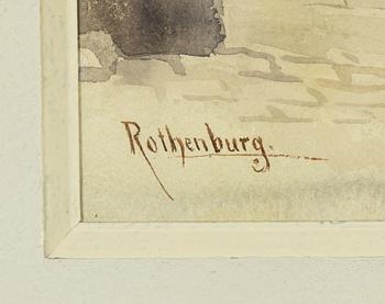 Ellen Jolin, watercolour, signed.