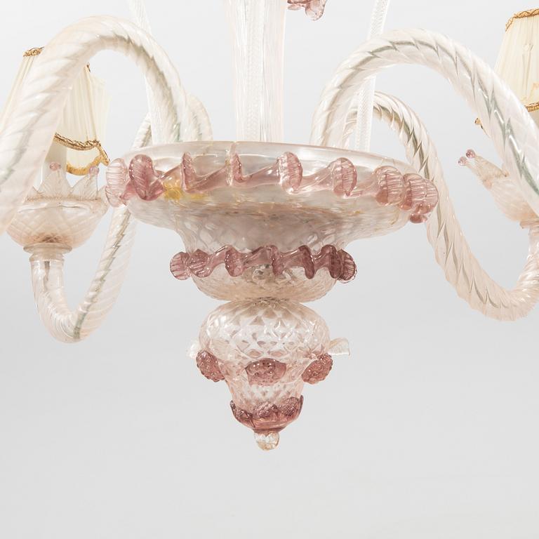 Chandelier in Venetian style, first half of the 20th century.
