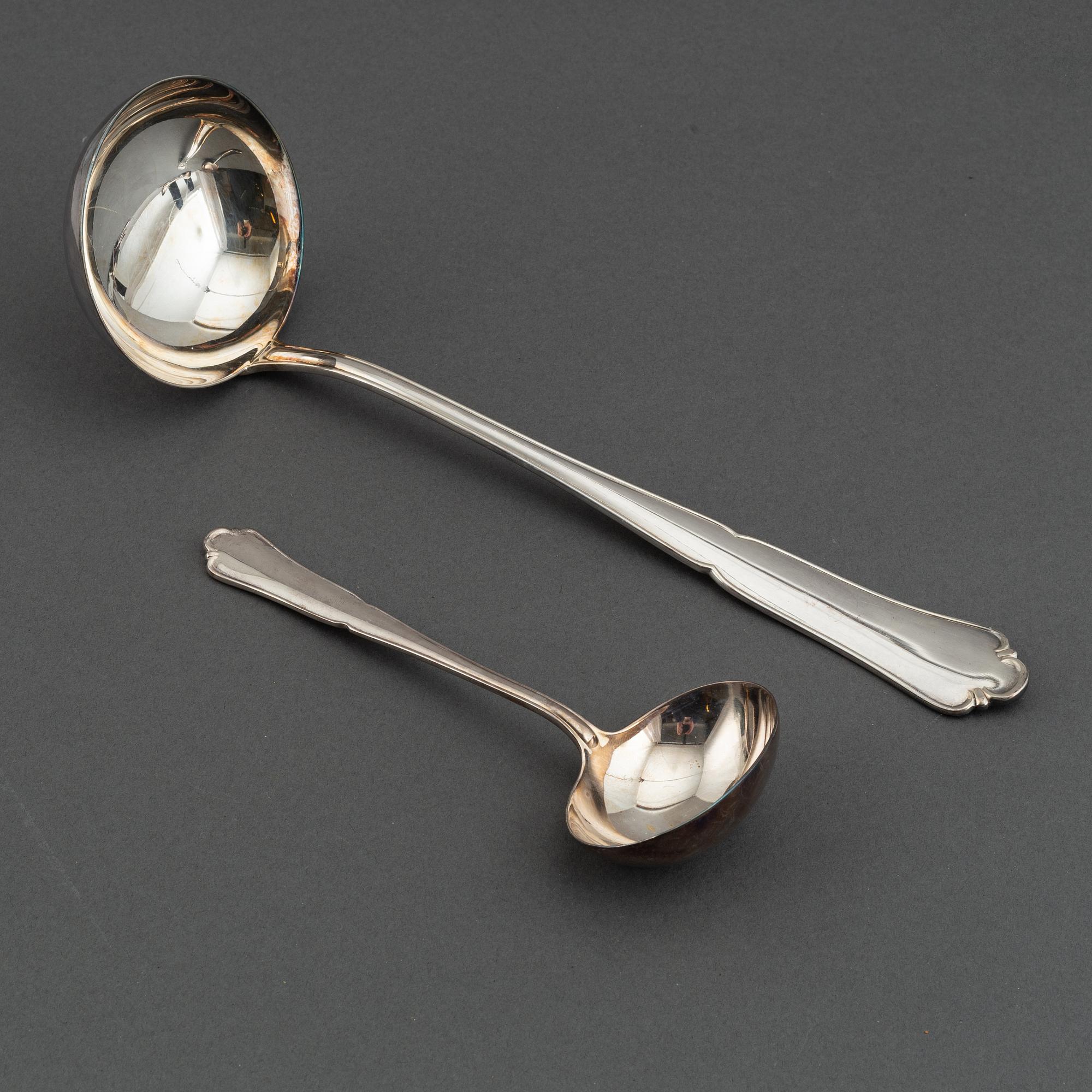 A german silver cutlery service, silver 800, including Bruckmann (68+ 24 pieces).