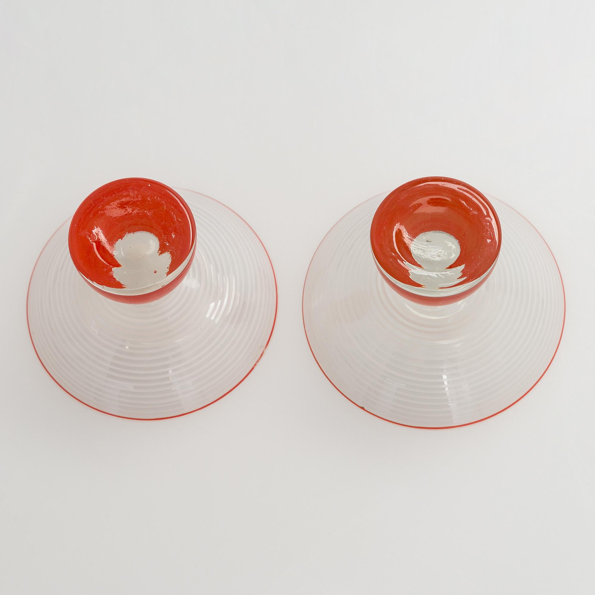 Karaff, samt två glas, Mellaneuropa 1900-talets mitt.