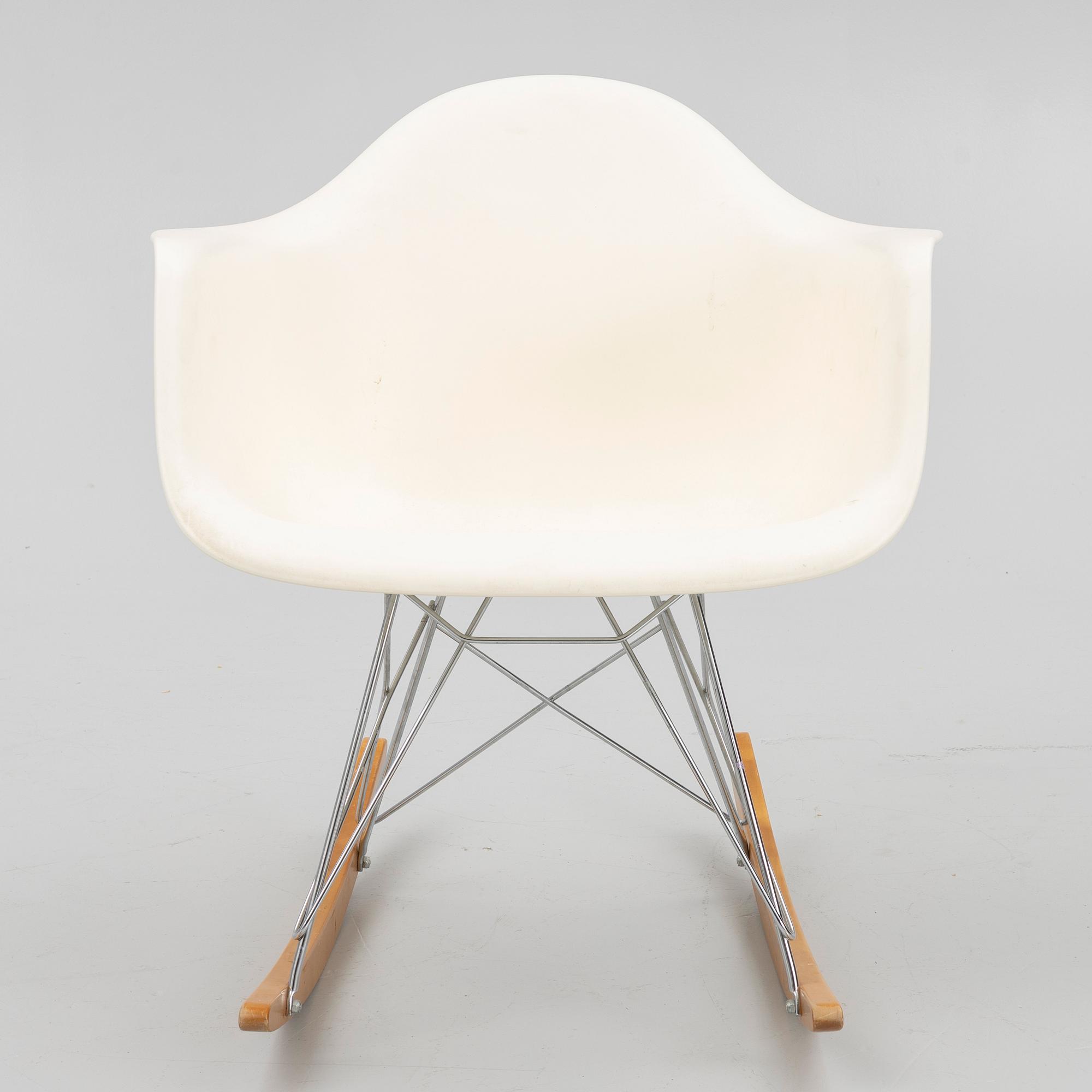 Charles & Ray Eames, an 'RAR' plastic armchair, Vitra, 2012.