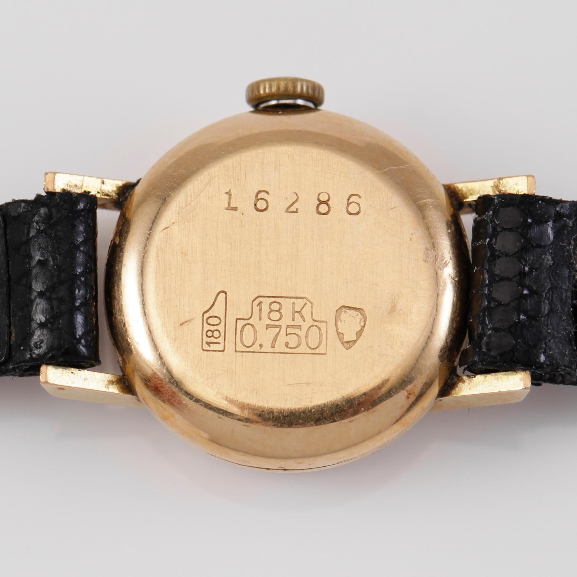 ARMBANDSUR, 18K, Kadet, 1900-talets mitt.
