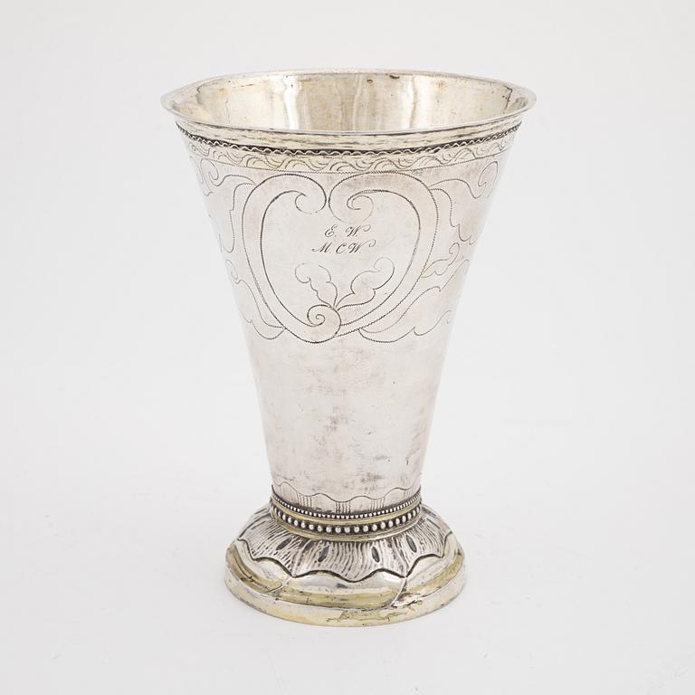 Erik Lemon, bägare, silver, Uppsala (1761-1800).