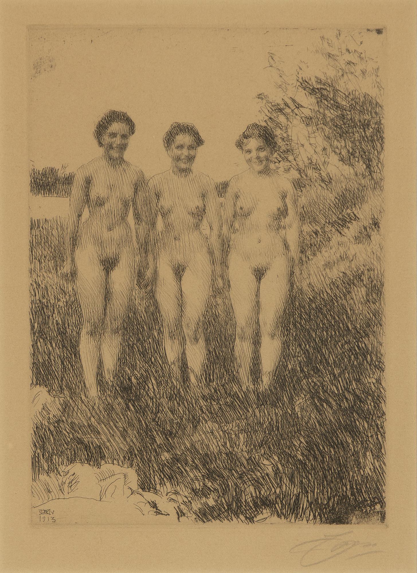 Anders Zorn, "Tre Systrar".