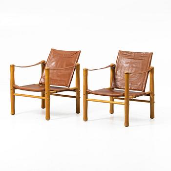 Elias Svedberg, A pair of armchairs, “Safari”, the Triva series, Nordiska Kompaniet.