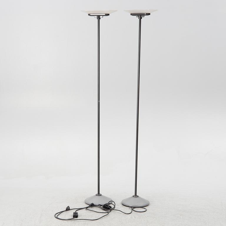 Perry King, Santiago Miranda & Gianluigi Arnald, floor lamps, a pair, "Jill", Arteluce, Italy.