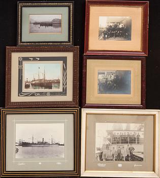 Photographs, nautical, 6 pcs, late 19th century / early 20th century.