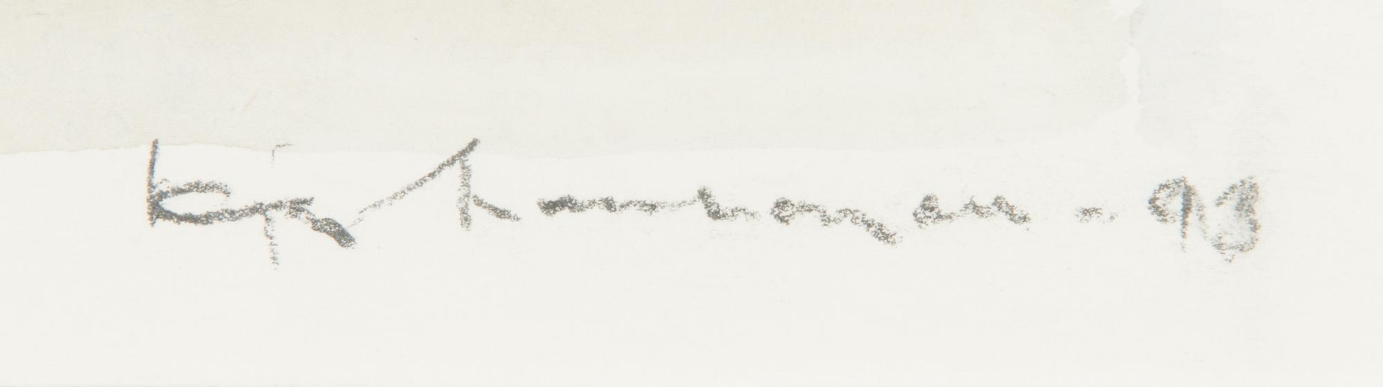 Egon Meuronen, watercolour, signed and dated -93.