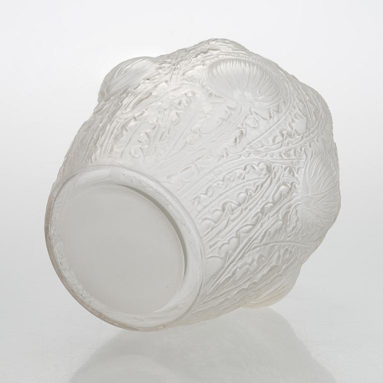 René Lalique, a 'Domrémy' glass vase, 1926.