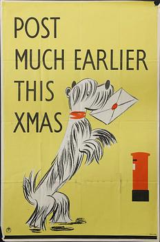 KRIGSAFFISCHER, 10 st, bla Bombs from Bricks!, England 1940-tal.