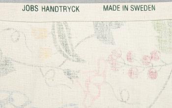 Cecilia Hall, gardiner, 4 st, "Morfars trädgård", Jobs Handtryck.