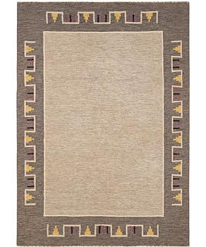 A flat weave carpet, Sweden, c. 243 x 162 cm.